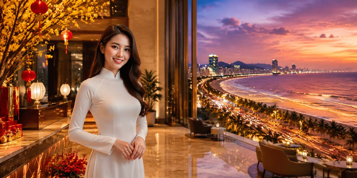 Không khí casino Đà Nẵng với trang phục áo dài truyền thống